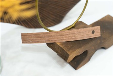 Bandas de borde de PVC de grano de madera marrón y blanco